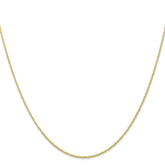 10k .7mm Carded Cable Rope Chain